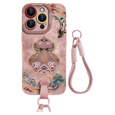 【斜挎手腕挂绳】敦煌葫芦适用苹果16promax手机壳iphone16新款16pro背带15超火14高级感13硅胶12雅丹风文创