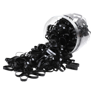 橡皮筋女扎头发加粗加厚小发圈一次性高弹力耐用黑色胶圈头绳头饰