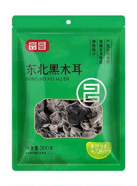 富昌东北无根黑木耳干果200g