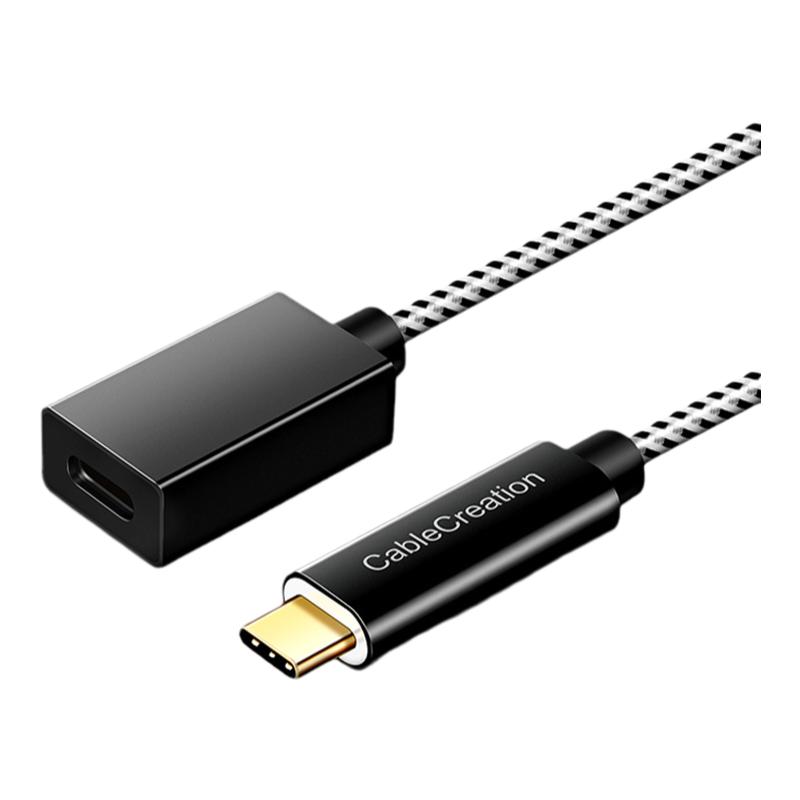 type-c延长线USB3.1公对母转接头90度直角弯头ns视频转接线扩展坞任天堂底座gen2手机switch充电加长数据线