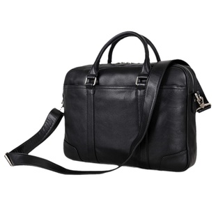 手工真皮手包男商务公文包头层牛皮简约防水通勤手提包时尚单肩包