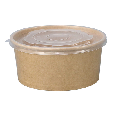 艾洁圆形牛皮纸防水防油纸碗整箱