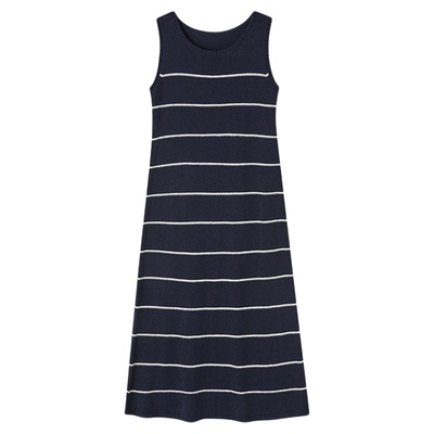 indicia标记慵懒风针织连衣裙长