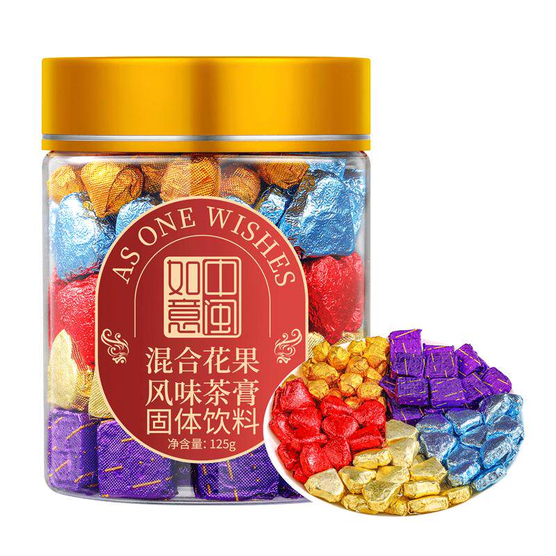 混合花果风味精华茶膏组合枇杷雪梨玫瑰生姜荔枝芦荟麒麟果葡萄柚