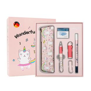 新年礼物 免费定制德国进口schneider施耐德钢笔成长BASE Kid礼盒套装学生用三年级成长礼男10岁女孩生日