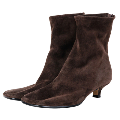 IORE理想矿石柔软牛皮小猫跟短靴