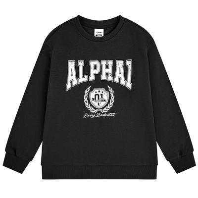 乔丹冬季新款男大童薄绒卫衣