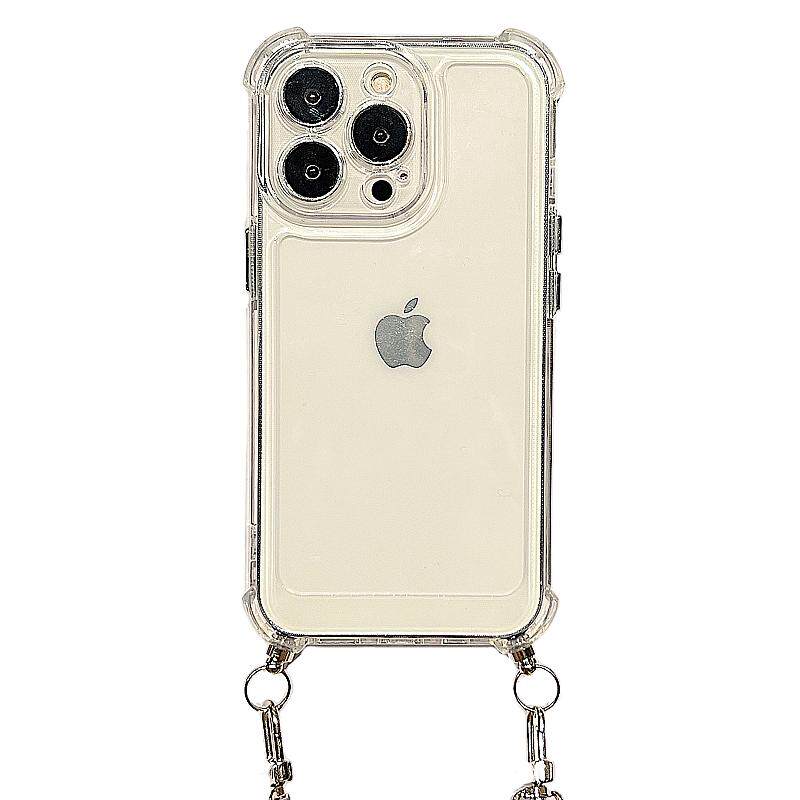 斜挎背带适用苹果16promax手机壳iPhone17promax女款15透明14防摔13挂绳12简约11背包15pro