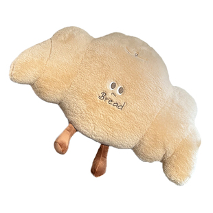 黄油牛角面包抱枕被子两用办公室午睡靠枕午休毯子二合一车载枕头