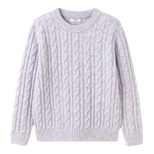 巴拉巴拉balaOne童装儿童毛衫男童女童2025新款冬毛衣绞花针织衫