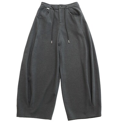 两色秋冬毛呢显瘦休闲裤