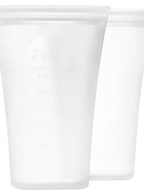 美国ZipTop铂金硅胶母乳储存杯