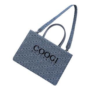COOGI库奇包包女竖款托特包休闲百搭情人节礼物送女友
