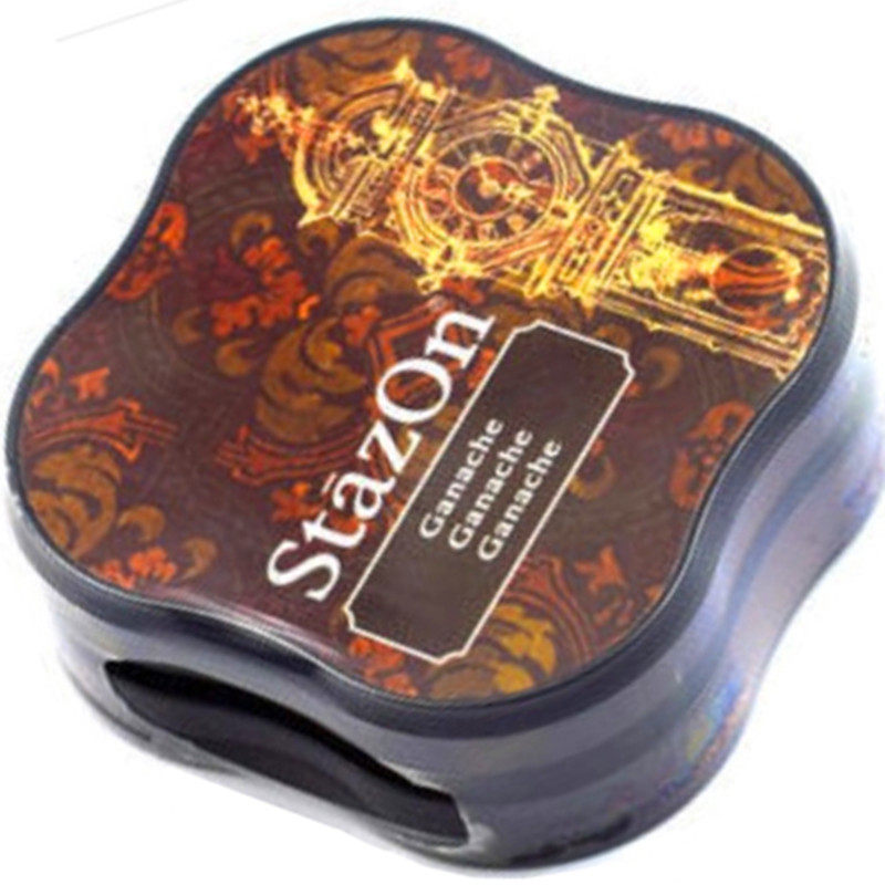 Tsukineko进口月猫SZM印台油性速干橡皮章手账皮革玻璃万能印泥