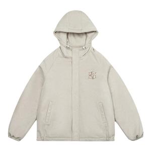 GOGOSOON棉衣男冬季新款连帽加厚外套保暖棉服百搭休闲刺绣潮棉袄