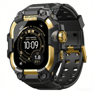 ERFG适用AppleWatch Ultra3新款泥王改装保护壳S11代苹果S10手表iwatch表带高级感工装风49/46mm战术户外配件