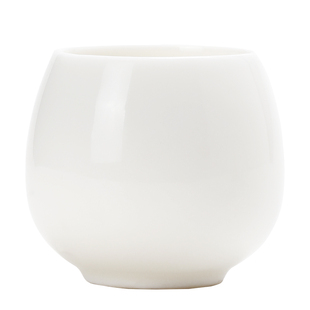 羊脂玉主人杯品茗杯白瓷大号单杯简约家用茶盏陶瓷功夫茶具喝茶杯