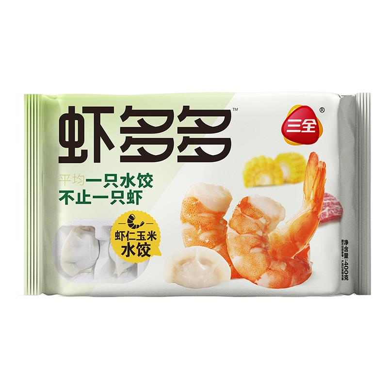 三全虾多水饺早餐半成速冻