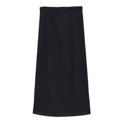 胖mm韩版高腰显瘦开叉一步半身裙