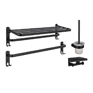 箭牌卫浴毛巾架浴巾架四件套铝合金挂件套装五金浴室置物架套装