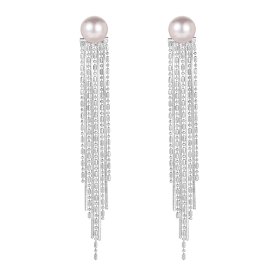 DODOGOGO轻奢珍珠流苏耳钉