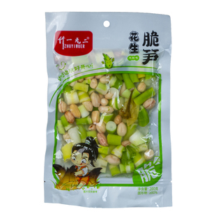 开袋即食泡椒花生脆笋昭通野生筇竹笋春雷笋办公休闲零食200g袋