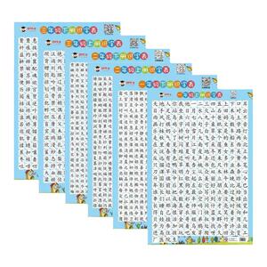 一年级二年级三年级上册下册小学生识字挂图乘除法10 20以内加减