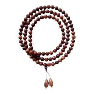 天然精品海南黄花梨木手串女手链男佛珠8mm108颗念珠毛衣项链宫廷