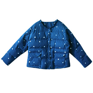 忆旧【心怀远方】圆领羽绒服女短款棉服2025冬季新款保暖时尚外套