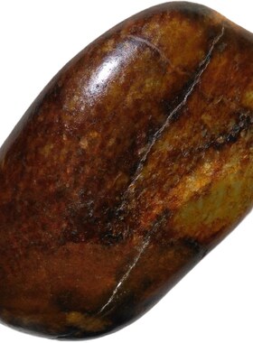 新疆和田玉红油皮籽料原石手把件