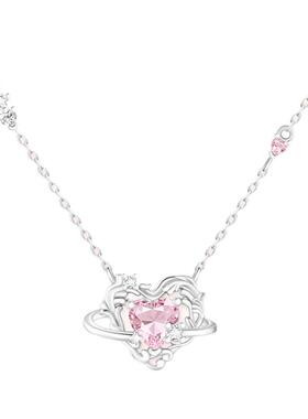 KOOKISS缠蔓心漪爱心锁骨链