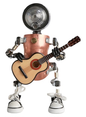 工业风金属朋克手工机器人摆件