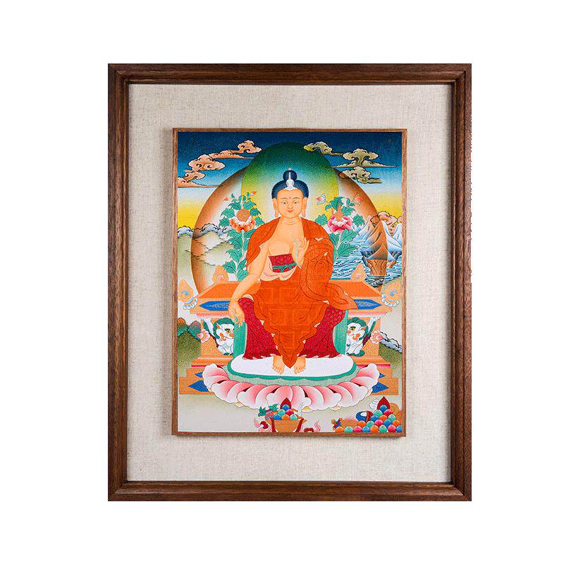 手绘佛像唐卡尼泊尔玄关装饰画