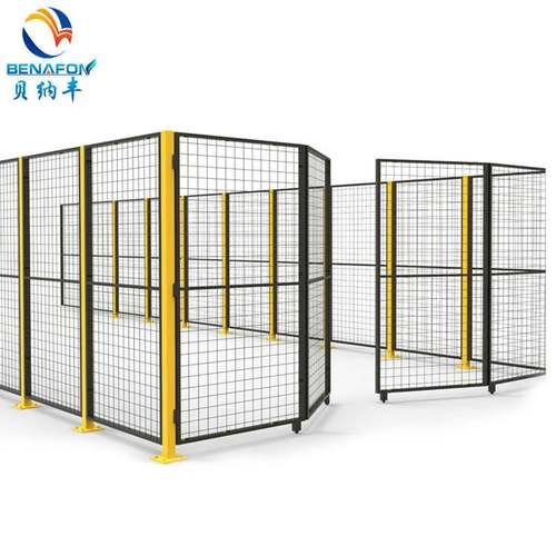 车间隔离网机器人围栏无缝可移动围网仓库连接防隔离攀爬网围网