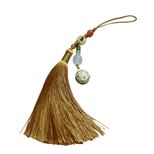 压惊铃-旗袍压襟护身铃压襟挂件小儿铜铃吉物镇惊兽面民族风藻铃