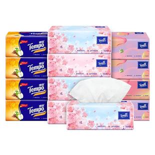 Tempo得宝抽纸4层90抽*4包餐巾纸德宝抽纸面巾纸卫生纸家用组合装