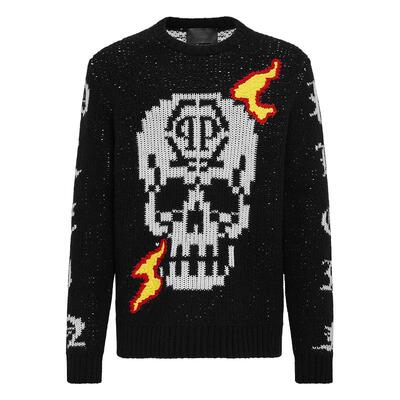 男士毛衣PhilippPlein套头圆领