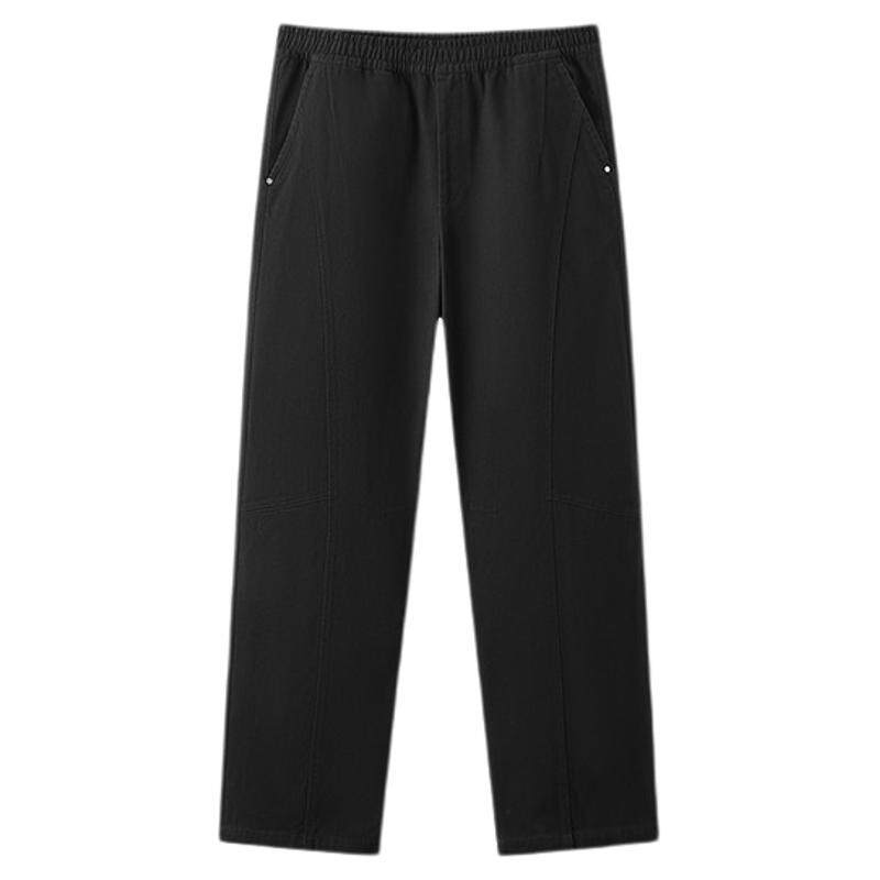 商场同款|森马弯刀裤男2025冬新款宽松弧形裤垂感通勤休闲长裤