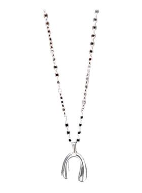 银奥925女款许愿骨项链