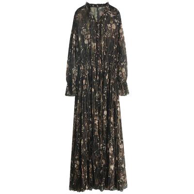 COCOBELLA金丝压褶连衣裙