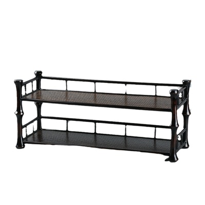 纯手工竹制筇竹博古架茶具收纳架