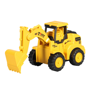 儿童按压小汽车玩具挖掘机挖土机压路机推土机叉车工程车套装男孩