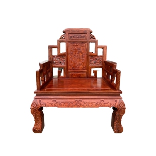 红木刺猬紫檀山水宝座打坐禅椅扶手实木圈椅花梨木中式办公太师椅