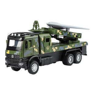仿真攻击11无人机发射车合金车模军事汽车模型收藏摆件儿童玩具车