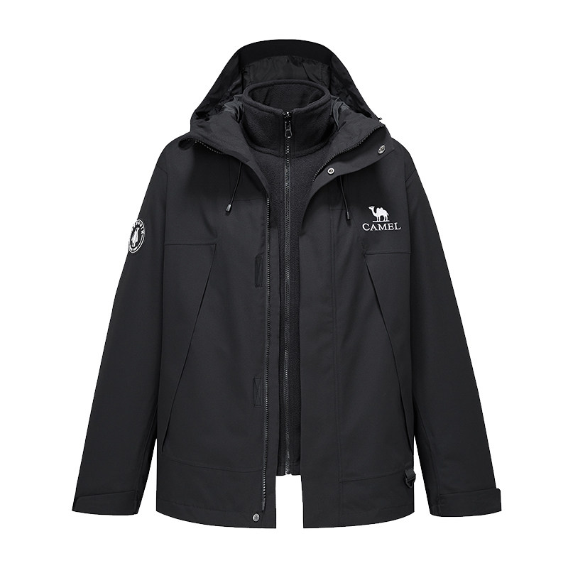 骆驼蛟龙三合一冲锋衣女王俊凯同款外套抓绒内胆户外夹克登山服女