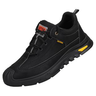 古伊萨防水劳保鞋男款士防砸防刺穿工作轻便老保钢板绝缘耐磨男鞋