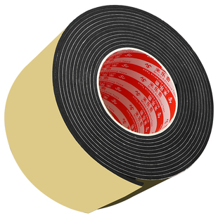 黑色EVA泡绵门缝柜台电柜窗户门底防风自粘单面胶带封门窗户防撞密封隔音泡沫防震缓冲海绵自粘防风胶条