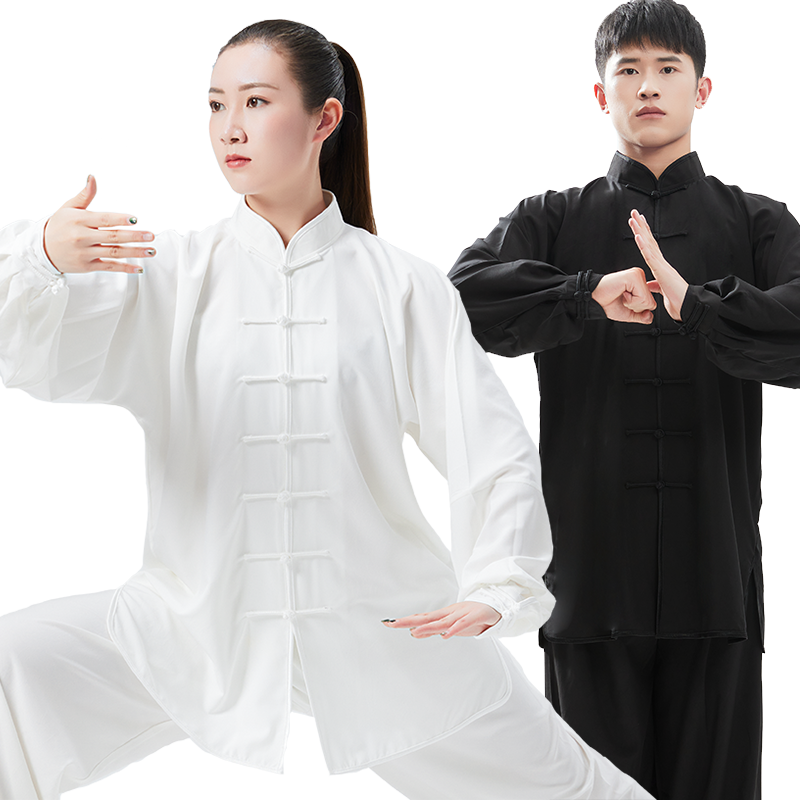 太极服女2025新款春秋八段锦练功服男武术比赛表演中国健身太极服