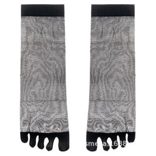 日系薄款包芯丝女防勾丝五指丝袜短筒五趾分指隐形五趾袜纯色夏季