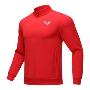 2025秋冬季纳达尔立领运动网球服套装男女款长袖拉链宽松外套长裤